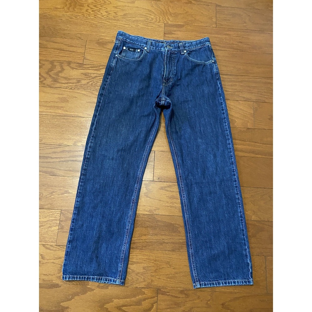 Hugo Boss Jeans Mens 33x31 Blue Wash Faded‎ Denim Designer Hugo Boss $300